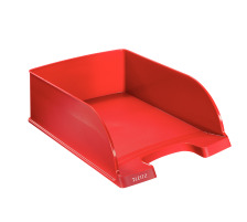 LEITZ Corbeille Courrier Jumbo A4 rouge, 52330025
