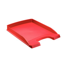 LEITZ Corbeille Courrier Plus A4 rouge, 52370025