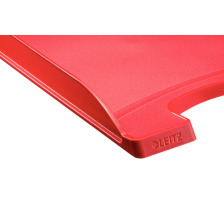 LEITZ Corbeille Courrier Plus A4 rouge, 52370025