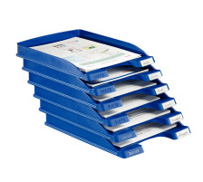 LEITZ Corbeille Courrier Plus A4 bleu, 52370035