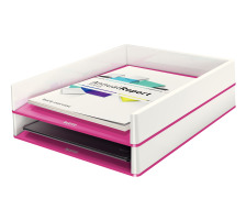 LEITZ Corbeille  courrier WOW pink, 53611023