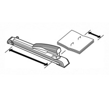 LEITZ Agrafeuse  levier 4mm noir/blanc, pour 40 feuilles, 55600095