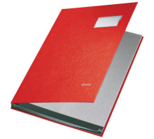 LEITZ Unterschriftsmappen rot 10 Fächer, 57010025