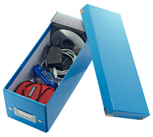 LEITZ CD Box Click&Store 145x135x360mm bleu, 60410036