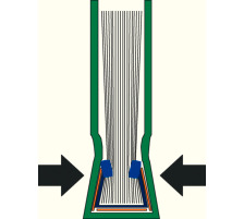 LEITZ Couverture reliures 7mm A4 bleu 10 pcs., 73910035