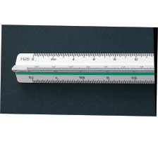 LINEX Dreikantmassstab 30cm weiss/farbig, 94700L