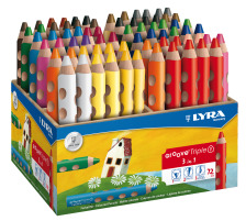 LYRA Crayon de couleur Triple One Box 72 pcs., 3832720