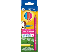 LYRA Crayon de couleur 6 couleurs neon, 3941063