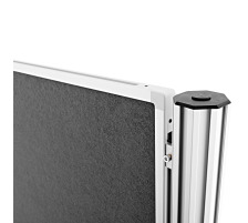 MAGNETOPLAN Murale de prsent. 4-lements feutre gris 5185x1800mm, 1101004