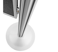 MAGNETOPLAN Murale de prsent. 4-lements feutre gris 5185x1800mm, 1101004