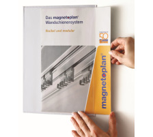 MAGNETOPLAN Magnetofix Sichttaschen A4 weiss quer Magnettasche, weiss quer, 1120100