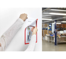 MAGNETOPLAN Magnetofix Sichtfenster A4 rot 5 Stk. magnetofix-Sichtfenster, rot, 1130306