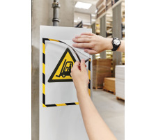MAGNETOPLAN Cadre aimant SAFETY A3 jaune/noir 5 pcs., 1131342