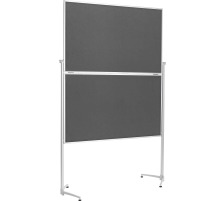 MAGNETOPLAN DesignTableau de Prsent. feutre gris pliable, 1151301