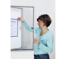 MAGNETOPLAN Panneau d'affichage 12xDIN A4 verre de scurit 1150x1125mm, 1214300