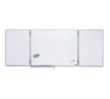 MAGNETOPLAN Ferroscript-Whiteboard 3-teilig 1200x900mm ferroscript-Klapptafel, dreiteilig, 1240203