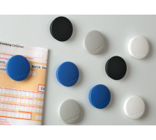 MAGNETOPLAN Aimant Discofix Standard 30mm blanc, env. 0.7 kg 10 pcs., 1664200