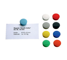 MAGNETOPLAN Aimant Discofix Hobby 25mm blanc, env. 0.3 kg 10 pcs., 1664500