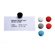 MAGNETOPLAN Aimant Discofix Mini 20mm noir 10 pcs., 1664612