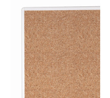 MAGNETOPLAN Moderatorentafel Kork starr 1200x1500mm Moderationstafel weißer Rahmen, ungeteilt, mobil, 2111124
