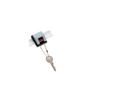 MAUL Rollenclip V 3,3x3,8cm gris, 6252084