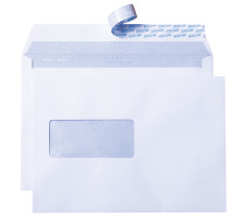 METTLER Envelope fentre gauche C5 100g,ultra blanc,colle 500 pc., 8065