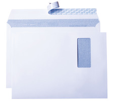 METTLER Envelope fentre gauche C4 120g ultra bl., colle 250 pcs., 9065