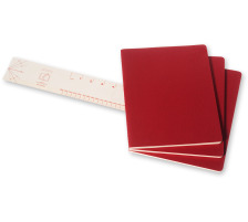 MOLESKINE Cahier A4 lign, rouge 3 pcs., 107-6