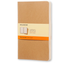 MOLESKINE Cahier A5 lign, natur 3 pcs., 498-7