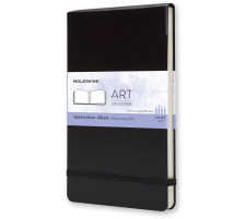 MOLESKINE Livre aquarelles A5 en blanc noir, 562-5