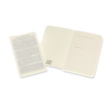 MOLESKINE Cahier 2x 10.5x6.5cm lign, coral/marine, 56 p., 620480