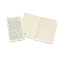 MOLESKINE Cahier 2x 14x1.1x9cm en blanc, coral/marine, 80 p., 620510