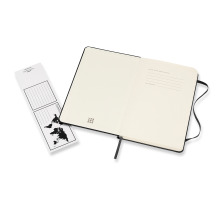 MOLESKINE Carnet Medium HC 18,2x11,8cm en blanc, noir, 208 pages, 626604