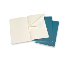 MOLESKINE Carnet carton 3x L/A5 en blanc, vivid bleu,80 pages, 629629