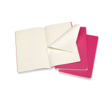 MOLESKINE Carnet carton 3x L/A5 en blanc, pink, 80 pages, 629681