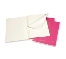 MOLESKINE CahierxL 3x 25x19cm en blanc, pink, 120 pages, 629698