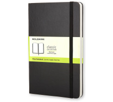 MOLESKINE Carnet Classic A5 en blanc noir, 701146