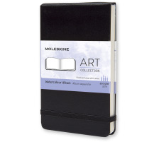 MOLESKINE Libre aquarelles A6 en blanc noir, 705601