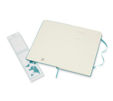 MOLESKINE Carnet L/A5 en blanc, HC, Riff bleu, 715383