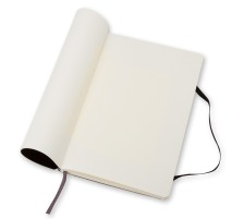 MOLESKINE Carnet Soft A5 en blanc noir, 720-9