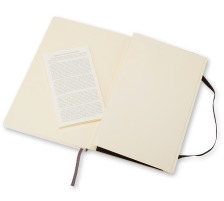 MOLESKINE Carnet Soft A5 en blanc noir, 720-9