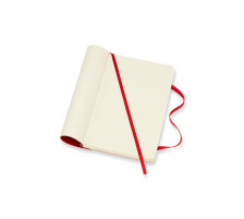 MOLESKINE Carnet P/A6 en blanc,Soft Cover,scarlet, 854610