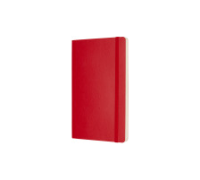 MOLESKINE Carnet L/A5 en blanc,Soft Cover,scarlet, 854658