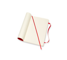 MOLESKINE Carnet L/A5 en blanc,Soft Cover,scarlet, 854658