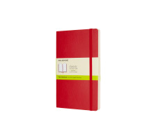 MOLESKINE Carnet L/A5 en blanc,Soft Cover,scarlet, 854658