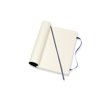MOLESKINE Carnet L/A5 en blanc,Soft Cover,sapphire, 854757