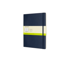 MOLESKINE Carnet XL en blanc,Soft Cover,sapphire, 854788