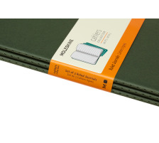MOLESKINE Cahier L/A5, 3x, Liniert Myrtengrün 3 Stück, 855273