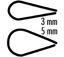 NEUTRAL Fermeture  pince, 3mm A4 jaune 30 feuilles, 608075