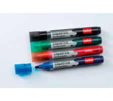 NOBO Liquid Ink Marker Blister 6 couleurs, 1901077